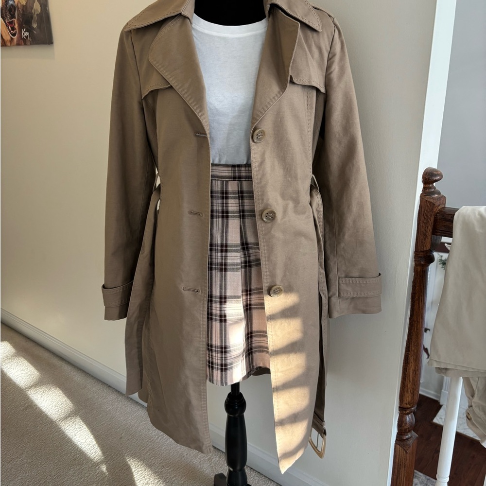 Kenneth Cole Reaction Tan Trench Coat